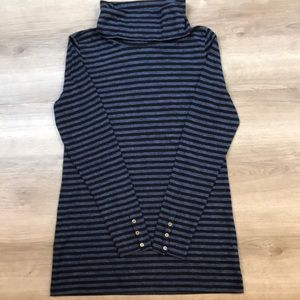Ann Taylor Loft Women’s Striped Tunic Turtleneck